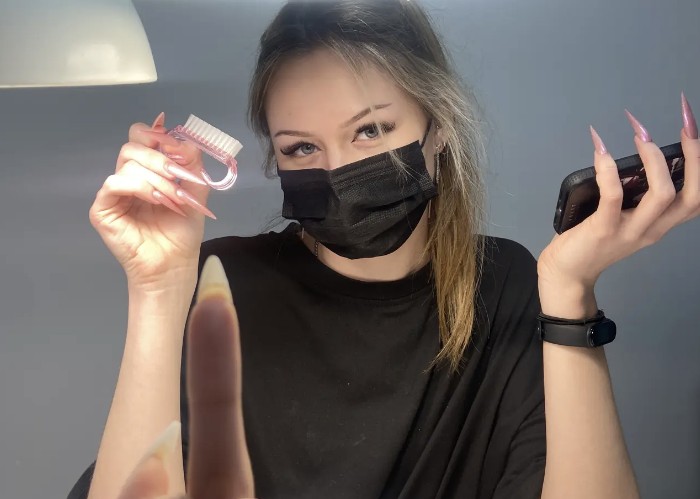 me doing nails